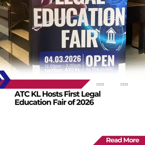 ATC KL Legal Education Fair 2026 banner with participating UK partner universities