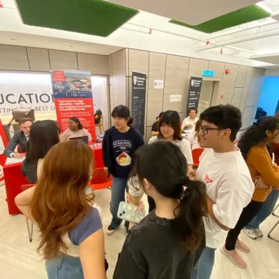 ATC staff and visiting UK university representatives at the Legal Education Fair 2026