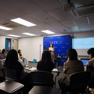 Vivian Lai leading the Designing Your Legal Career session for ATC students