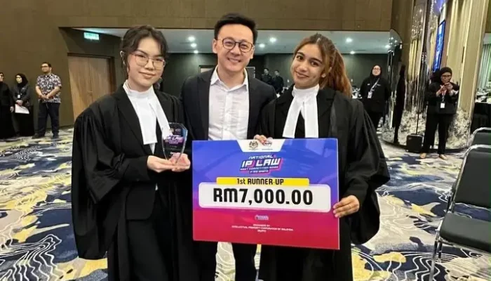 ATC Moot Team With Coach Kenneth Koh After the Grand Final